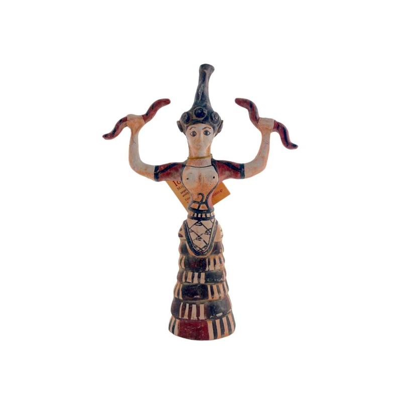Déesse aux serpents en terre cuite fait main IDOLS ART hauteur 21 cm Déesse aux serpents en terre cuite fait main IDOLS ART hauteur 21 cm