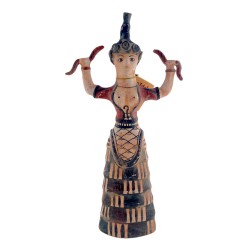 Déesse aux serpents en terre cuite fait main IDOLS ART hauteur 30 cm