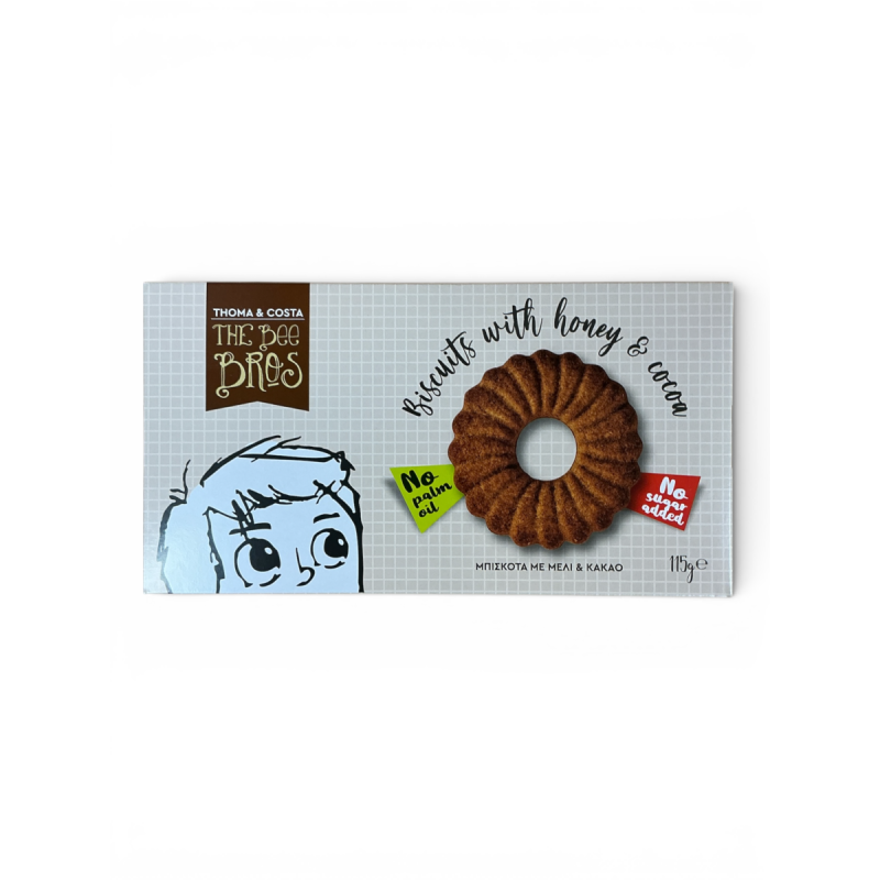 Biscuits au miel et cacao THE BEE BROS 115 g Biscuits au miel et cacao THE BEE BROS 115 g