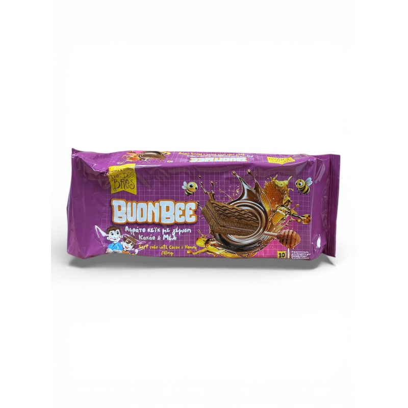 Gâteau moelleux au miel et cacao BUONBEE - THE BEE BROS 250 g