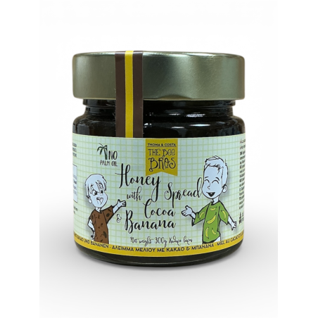 Pâte à tartiner au miel, cacao et banane THE BEE BROS 300 g