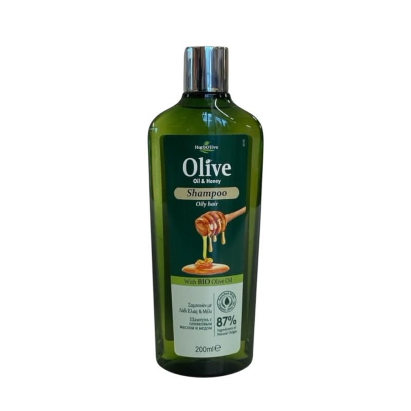 Shampooing à l'huile d'olive et au miel pour cheveux gras HERBOLIVE 200 ml