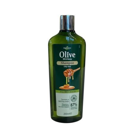 Shampooing à l'huile d'olive et au miel pour cheveux gras HERBOLIVE 200 ml