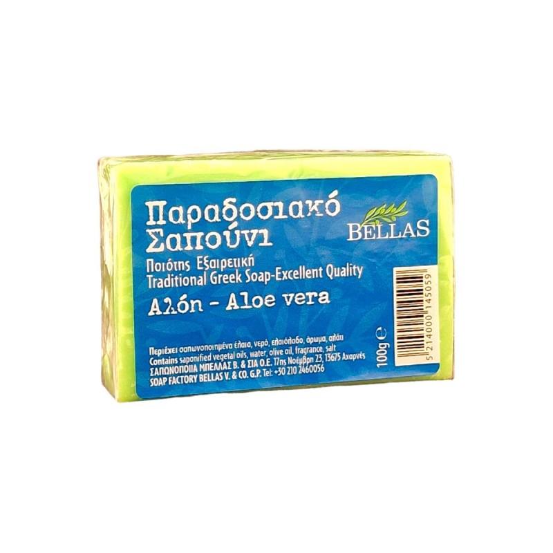 Savon à l'huile d'olive parfumé aloe vera BELLAS 100 g