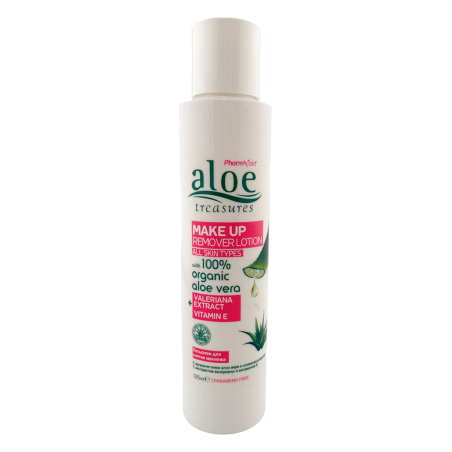 Lotion démaquillante à l'aloe vera BIO et à la valeriana ALOE TREASURES 125 ml