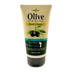 Crème de traitement pour pieds à l'aloe vera HERBOLIVE 150 ml
