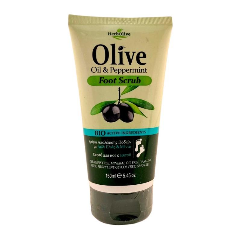 Gommage Pieds à la menthe HERBOLIVE 150 ml