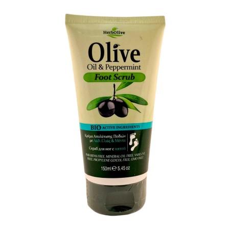 Gommage Pieds à la menthe HERBOLIVE 150 ml