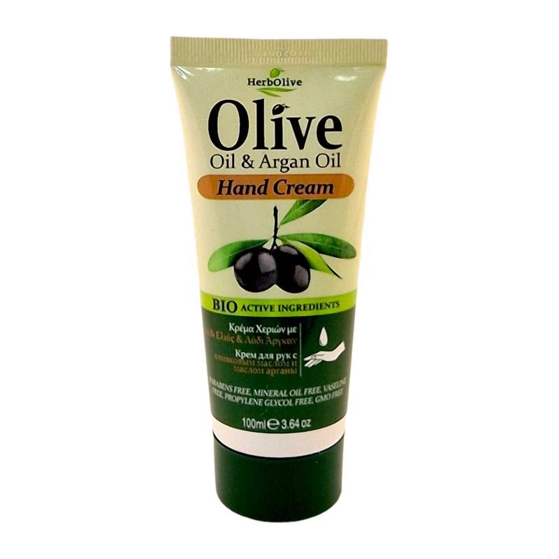 Crème mains à l'huile d'olive et huile d'argan HERBOLIVE 100 ml Crème mains à l'huile d'olive et huile d'argan HERBOLIVE 100 ml