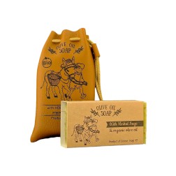 Savon naturel à la sauge et et à l'huile d'olive BIO SPANAKIS 150 g et pochon