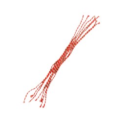 Bracelet en coton rouge-blanc grec pour le 1er mars