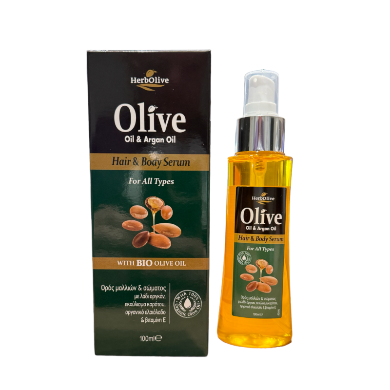 Sérum corps et cheveux à l'huile d'olive BIO HERBOLIVE 100ml Sérum corps et cheveux à l'huile d'olive BIO HERBOLIVE 100ml