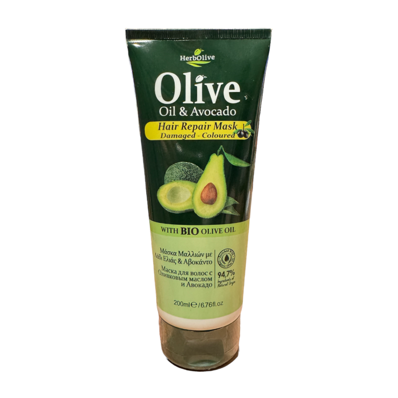 Masque cheveux à l'huile d'olive et à l'avocat HERBOLIVE 200 ml Masque cheveux à l'huile d'olive et à l'avocat HERBOLIVE 200 ml