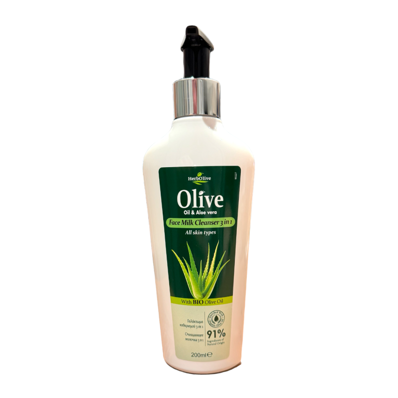 Lait nettoyant visage 3 en 1 HERBOLIVE 200ml
