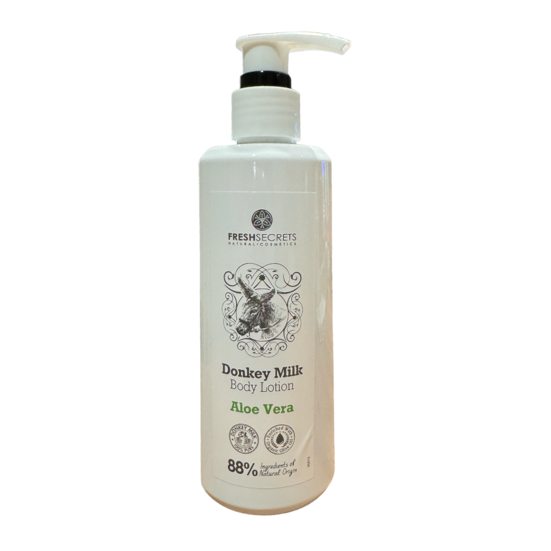 Lotion pour le corps au lait d'ânesse et à l'aloe vera FRESHSECRETS 200ml Lotion pour le corps au lait d'ânesse et à l'aloe vera FRESHSECRETS 200ml
