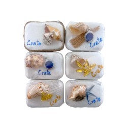 Pierre décorée à la main 6 x 4 cm - divers motifs