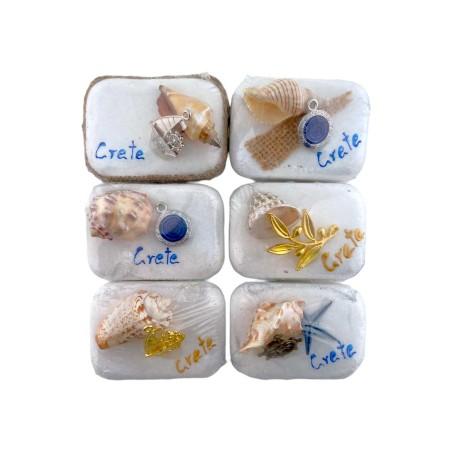 Pierre décorée à la main 6 x 4 cm - divers motifs