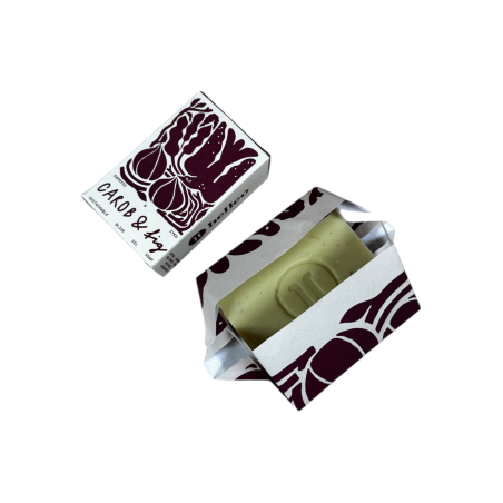 Savon à l'huile d'olive, caroube et figue HELLEO 125 g