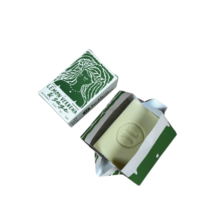 Savon à l'huile d'olive, verveine citronnée et sauge HELLEO 125 g