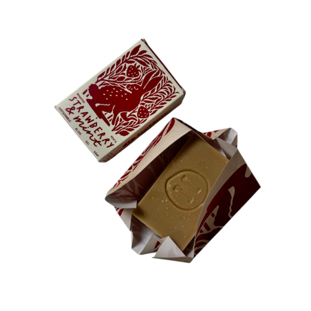Savon à l'huile d'olive, fraise et menthe HELLEO 125 g