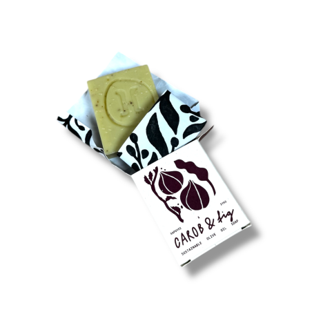 Savon à l'huile d'olive, caroube et figue HELLEO 30 g