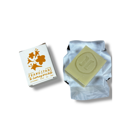 Savon à l'huile d'olive, frangipanier et chèvrefeuille HELLEO 30 g
