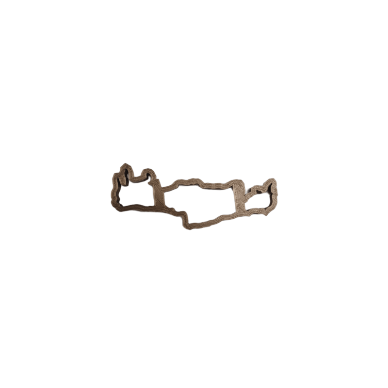 Emporte-pièce en forme de la Crète 11.50 x 4 cm