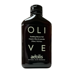 Gel douche apaisant à l'olive BIO et à la lavande AEOLIS 270 ml