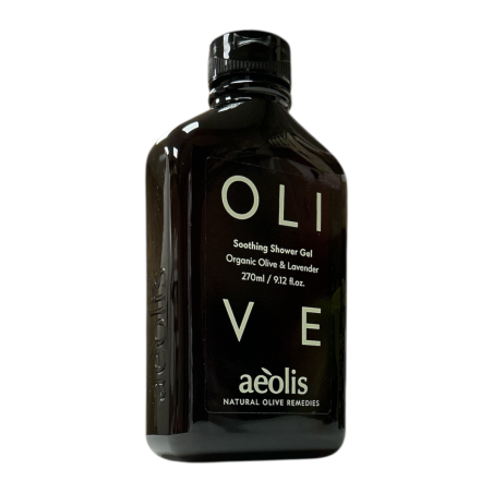Gel douche apaisant à l'olive BIO et à la lavande AEOLIS 270 ml