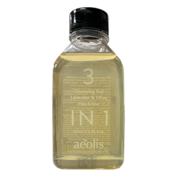 Gel Nettoyant 3 en 1 Visage & Yeux à la Lavande & à l’Olive AEOLIS 100 ml