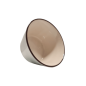 Bol céramique bleu/beige liseré marron 13.10x6.90 cm