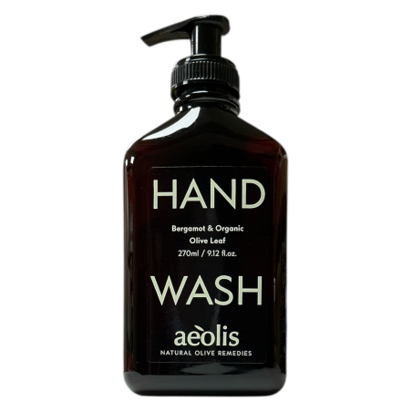 Savon liquide pour les mains au bergamote et feuilles d'olivier bio AEOLIS 270 ml