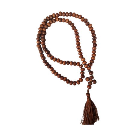 Chapelet 100 nœuds en bois