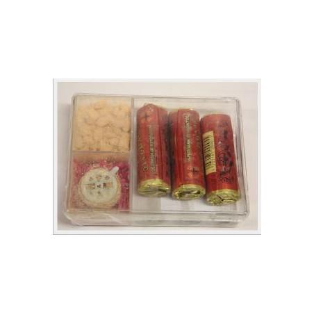 Grand Set ‘Charbon, encens, mèche support’