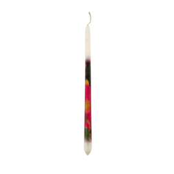 Bougie de Pâques imprimé de fleurs - Lambada 42 cm