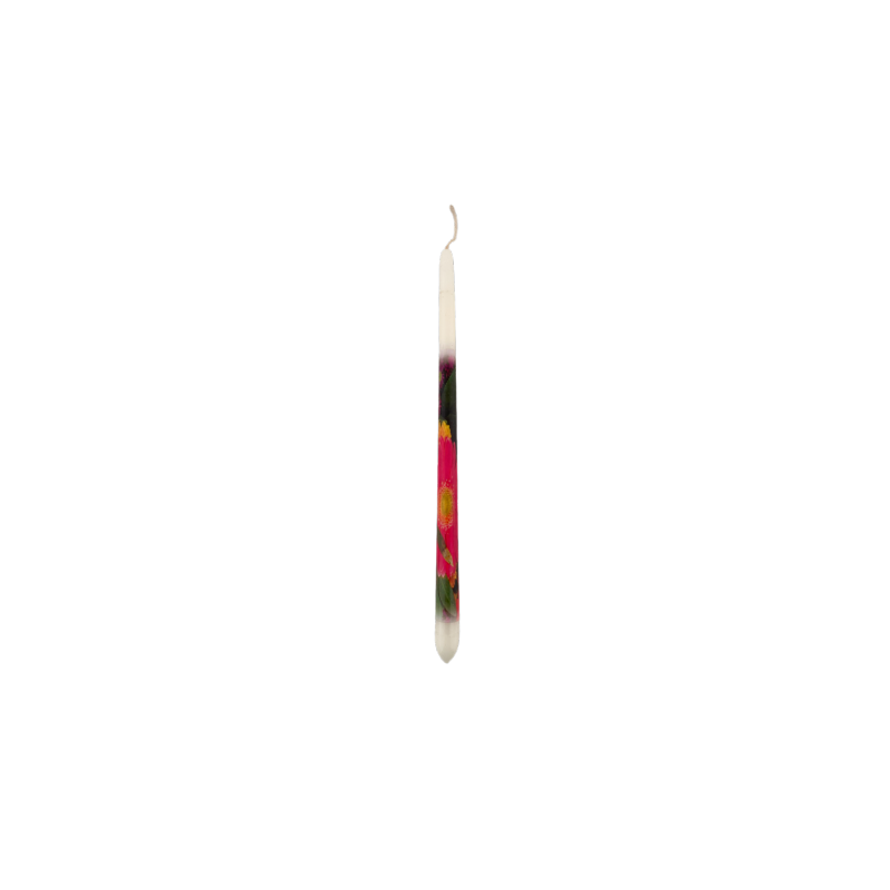 Bougie de Pâques imprimé de fleurs - Lambada 42 cm