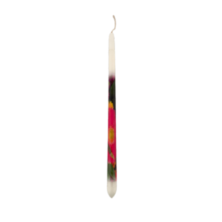 Bougie de Pâques imprimé de fleurs - Lambada 42 cm