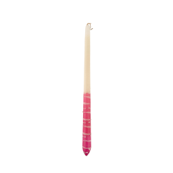 Bougie de Pâques avec poignée rose pailleté - Lambada 42 cm
