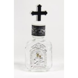 Bouteille d' eau bénit argent