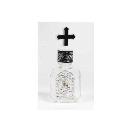 Bouteille d' eau bénit argent