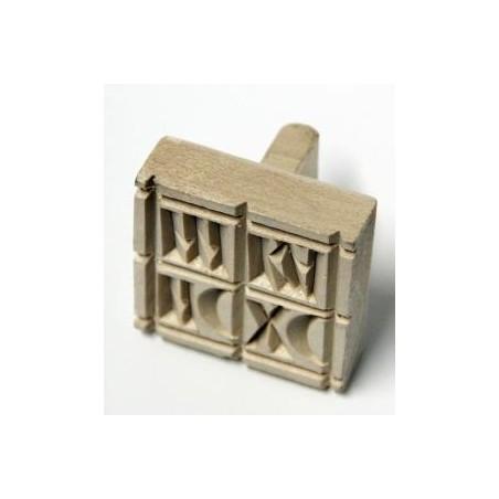 Tampon en bois 5X5 cm