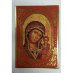 Magnet religieux Marie et enfant Jésus 8x5.5 cm