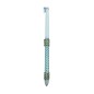 Bougie de Pâques décorée de tissu bleu et doré avec strass dorés – Lambada 42 cm