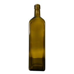 Bouteille en verre vide MARASKA vert uvag 1 l