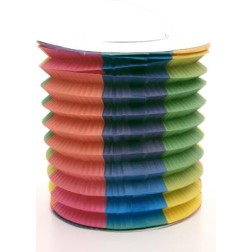 Lanterne en carton pour bougie colorée 15x28 cm