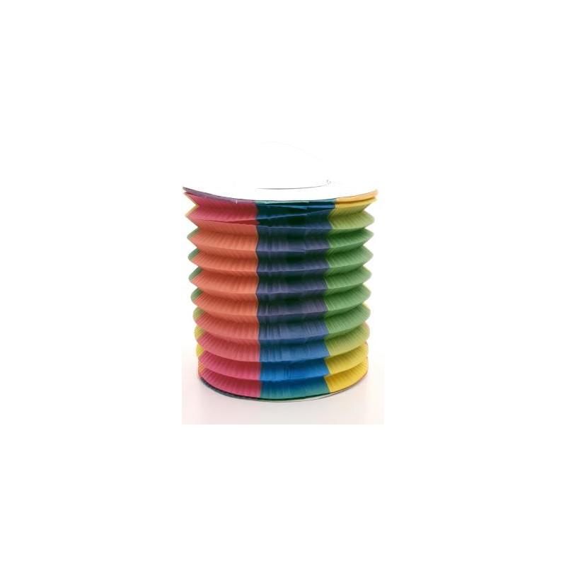 Lanterne en carton pour bougie colorée 15x28 cm