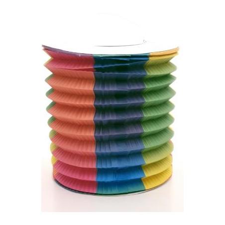 Lanterne en carton pour bougie colorée 15x28 cm