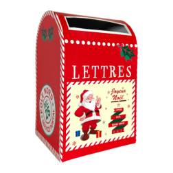 Boîte aux lettres Noël 12,5x12x12 cm
