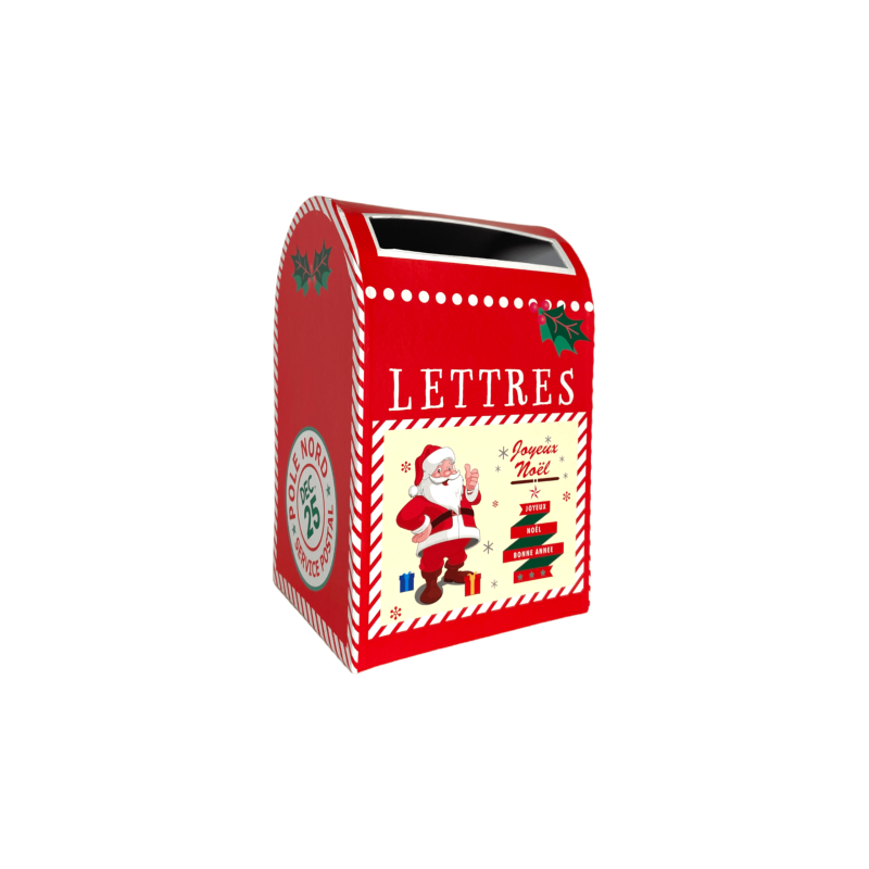 Boîte aux lettres Noël 12,5x12x12 cm