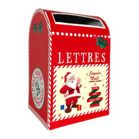 Boîte aux lettres Noël 12,5x12x12 cm